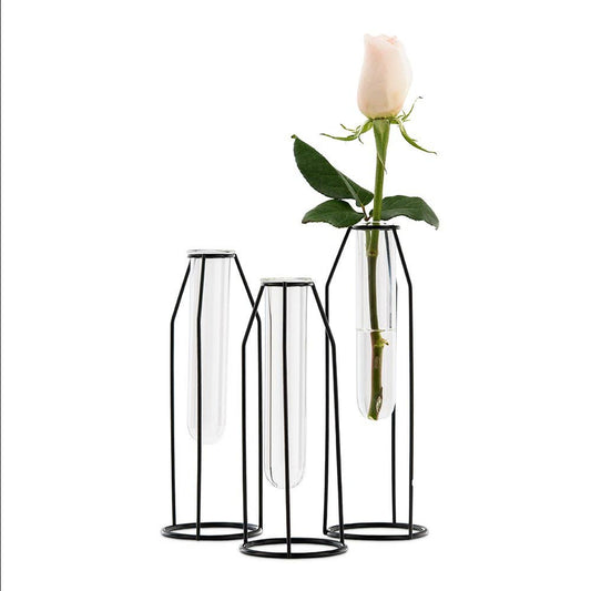 Geometric Tiered Test Tube Flower Vases (set of 3) - PerenniaLeigh